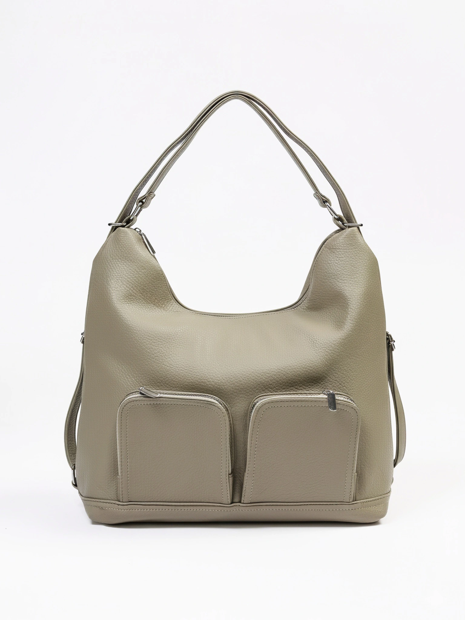 Сумка-шоппер  с регулируемыми ручками и накладными карманами в ассортименте